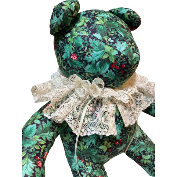 Homemade Stuffed Plush Teddy Bear Christmas Theme Pattern - Picture 4 of 11